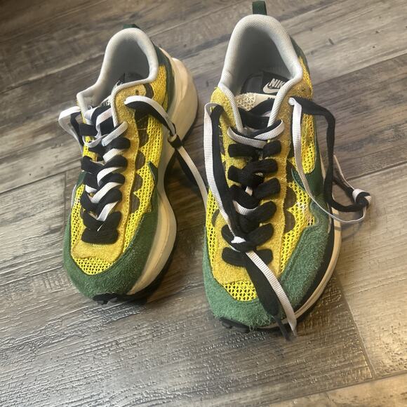 Size 7 - Nike Sacai Vapor Waffle Tour Yellow/Stadium Green (men's) Shoes READ! - Picture 1 of 12